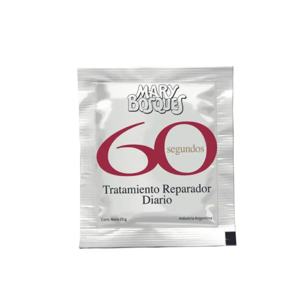 60 segundos-tratamiento reparador diario-sobre x 20 g.-caja x 36 u.-