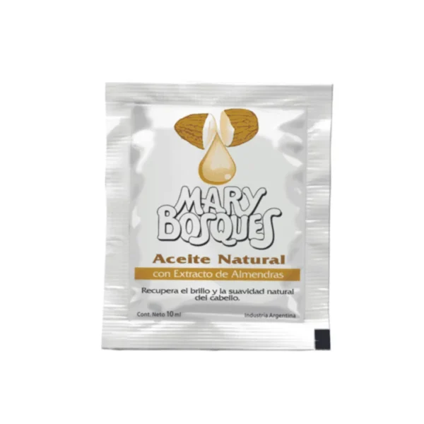 Aceite natural-con extracto de almendras-sobre x 10 ml.-caja x 36 u.-