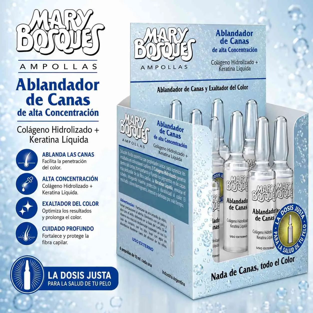 Ablandador de canas de alta concentracion ampolla 10 ml placa