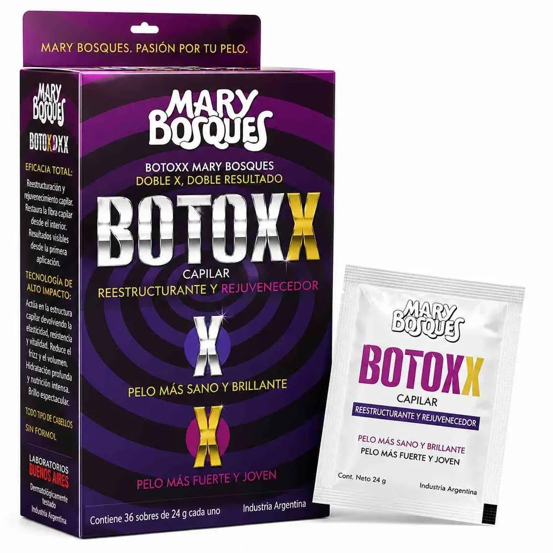 Botoxx capilar reestructurante y rejuvenecedor sobre x 20 g