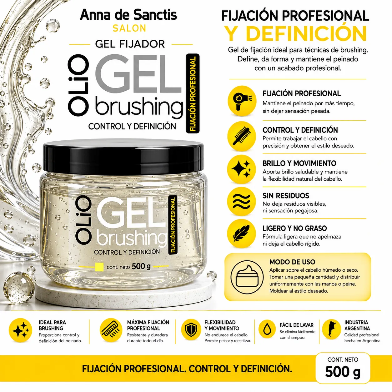 Ads gel c/elastina modelador