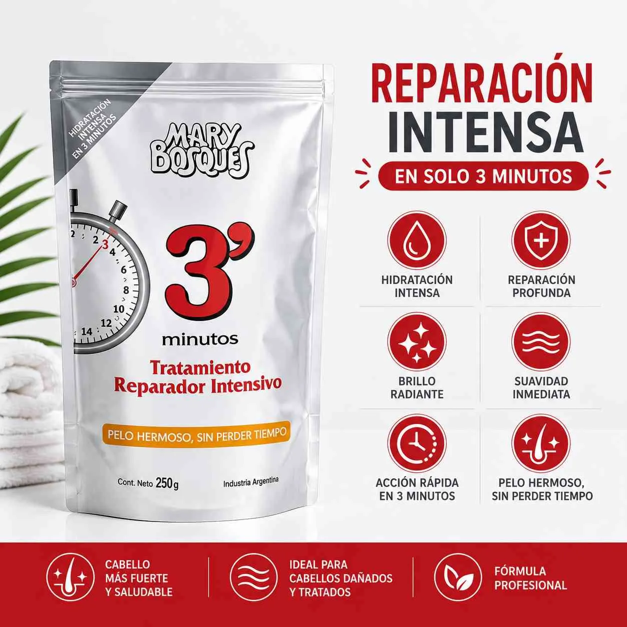 reparación intensa 3 minutos