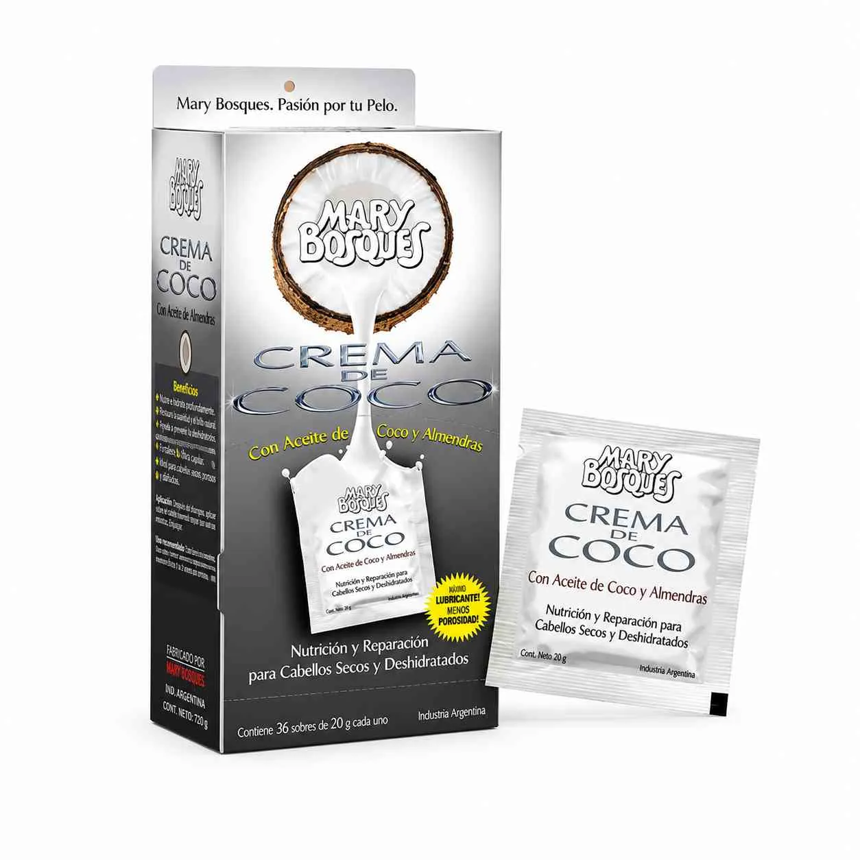 Crema de coco y almendras sobre x 20 g
