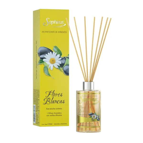 Difusor flores blancas