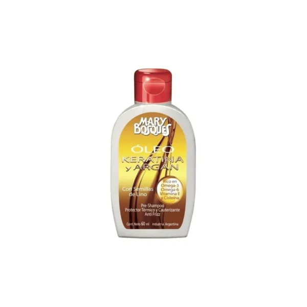 Oleo keratina y argán-frasco x 60 ml.-caja x 6 u.-
