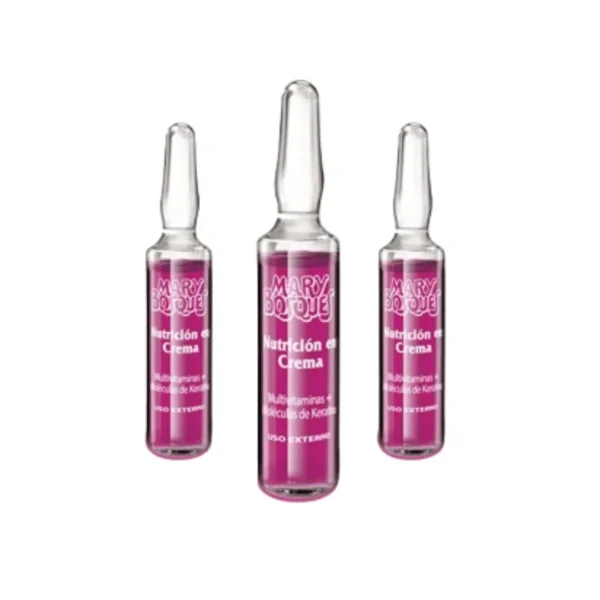 Nutricion en crema-multivitaminas + keratina-ampolla x 10 ml.-caja x 6 u.-