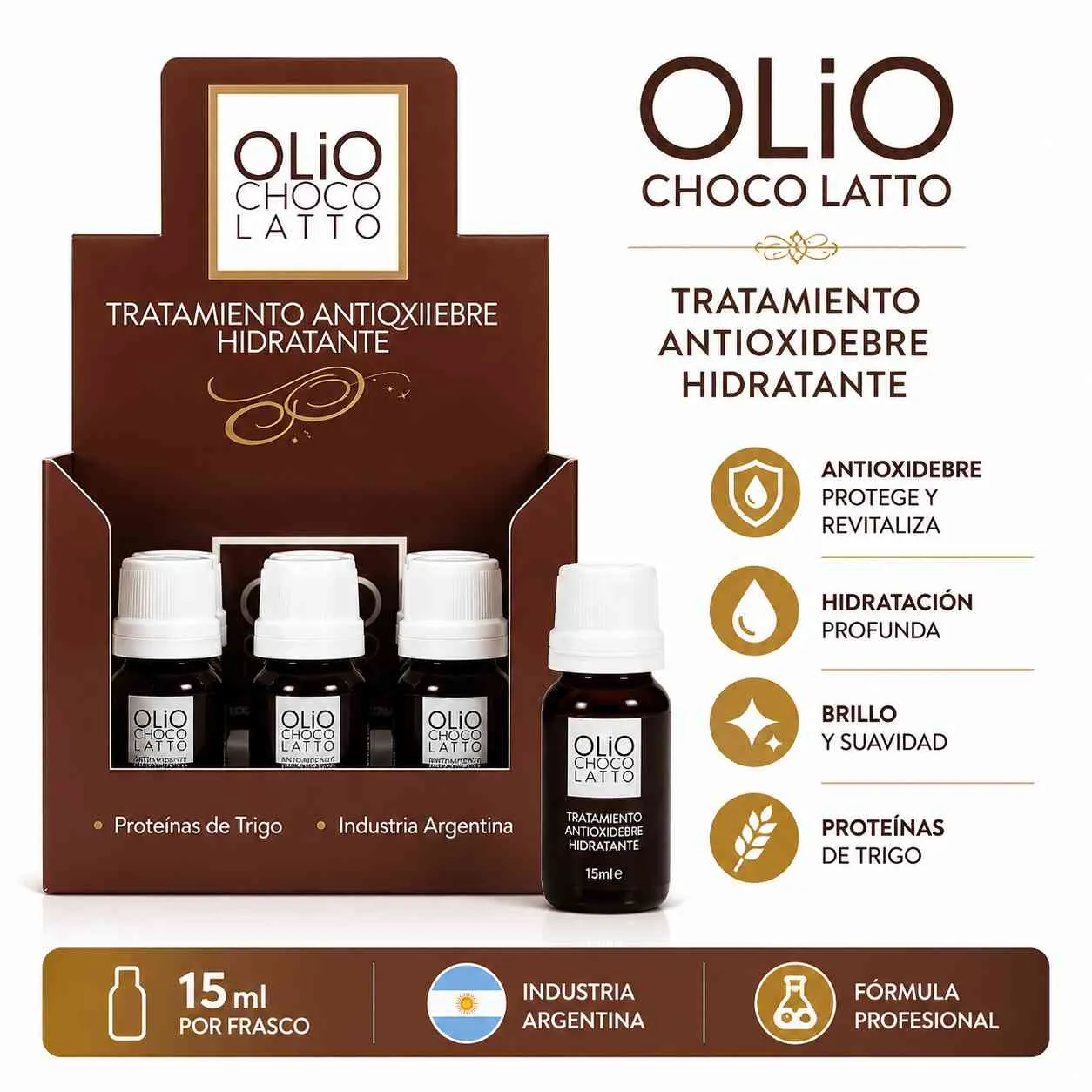 Olio ampolla chocolatto x9u - Imagen 2