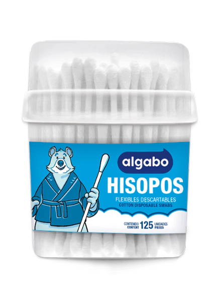 Algabo hisopos papel tubo 125