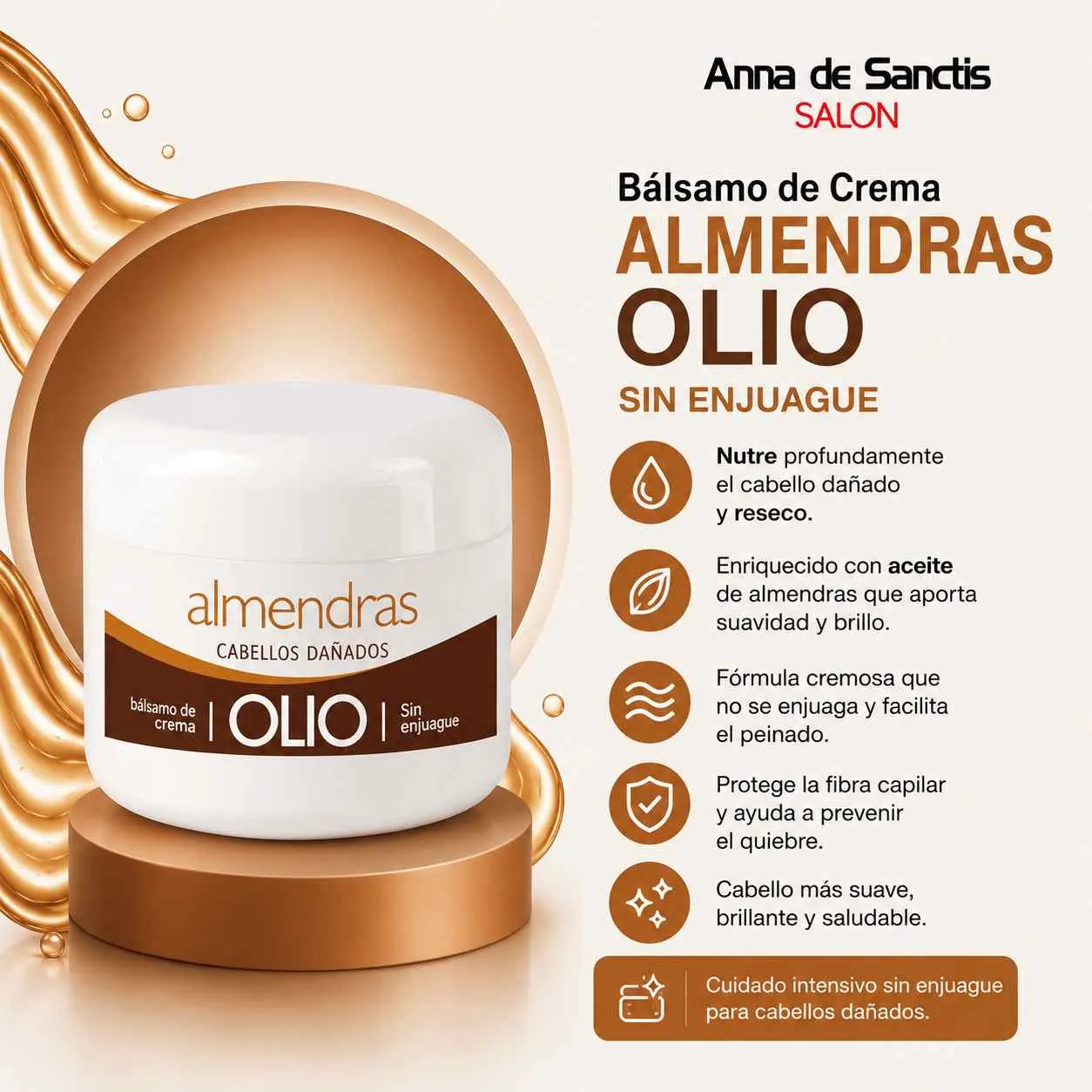 Olio baño crema almendra