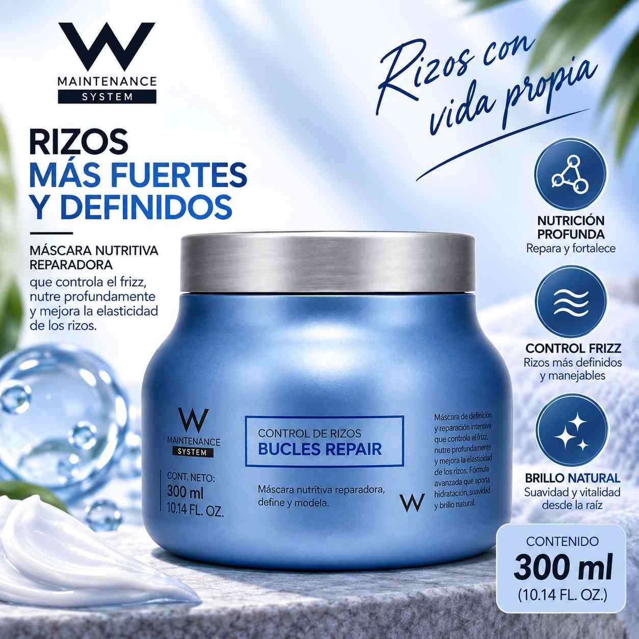 máscara bucles repair rulos por 300