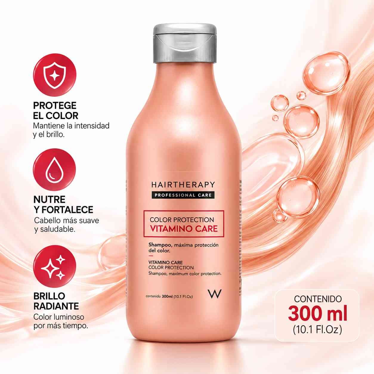 Shampoo vitamino care protector del color por 300