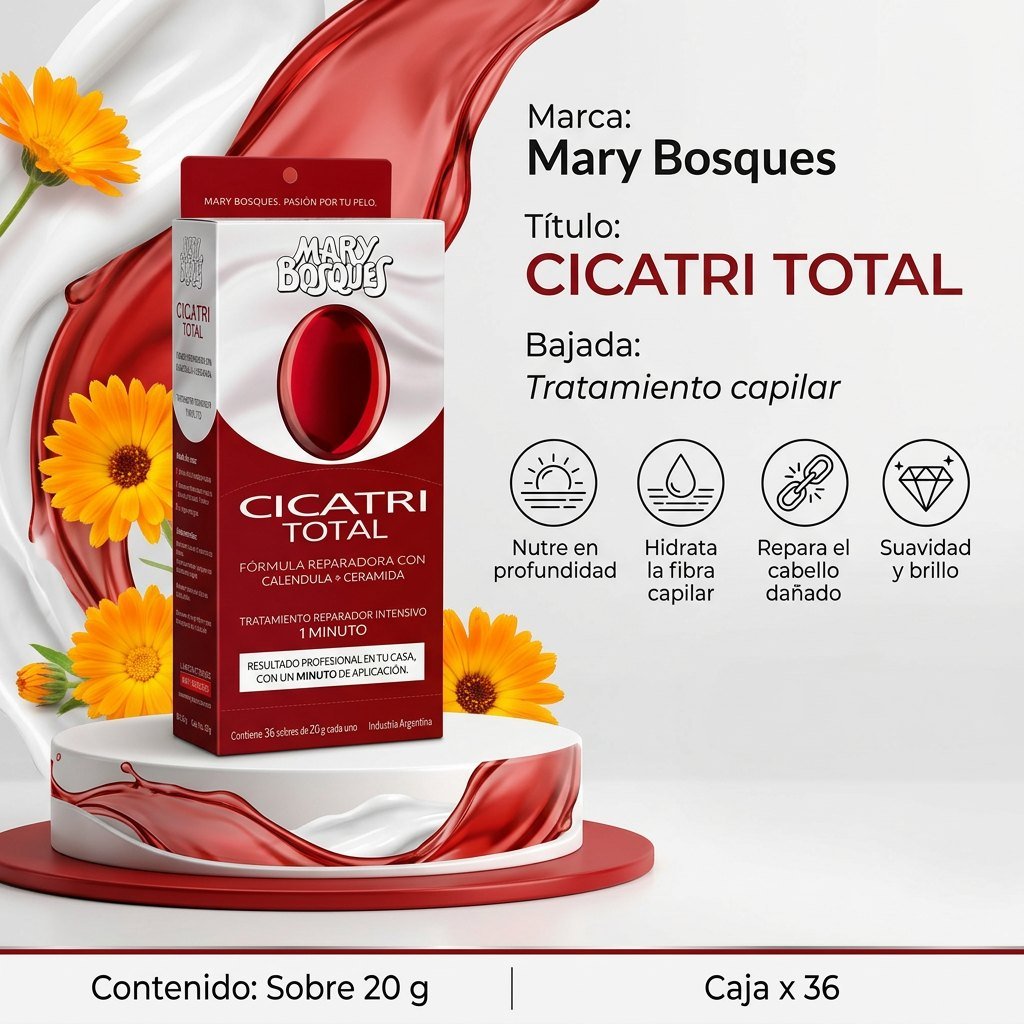 Cicatri total sobre por 20 gramos. caja por 36 unidades.